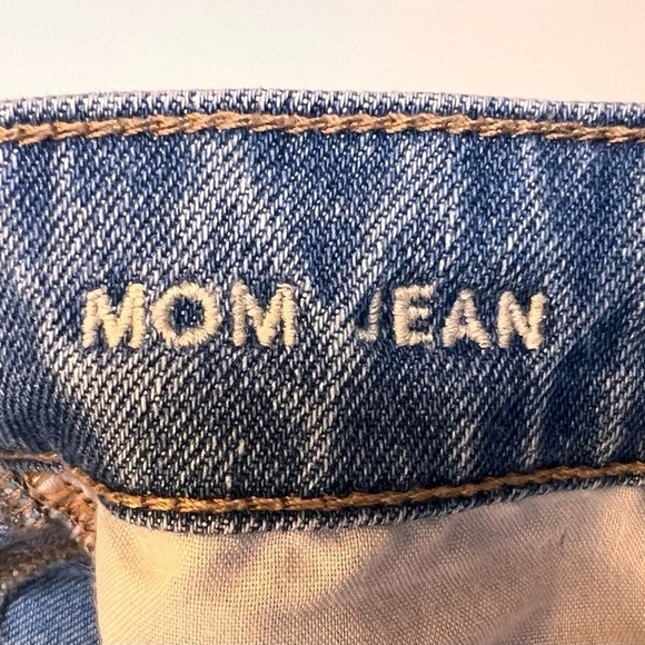 American Eagle Women Jeans Size 4 Extra Short Distressed Mom Straight Distressed - Picture 5 of 11